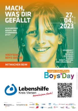 Boys-Day 2023 - bis 20. April anmelden 