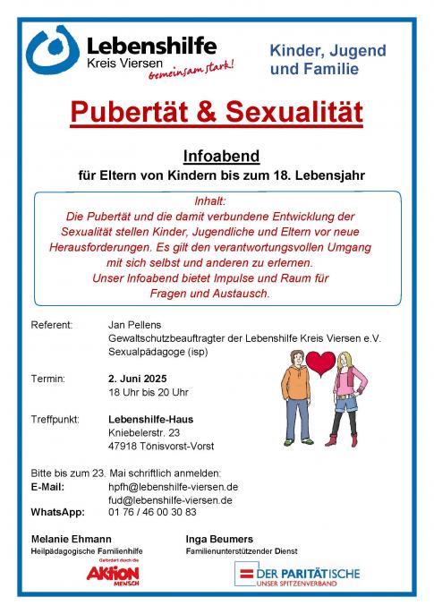 Infoabend - Pubertät und Sexualität