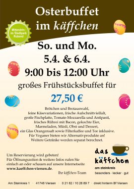 Osterbuffet im käffchen