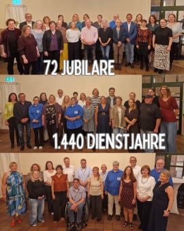 1.440 Dienstjahre wurden gebührend gefeiert