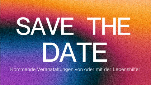 Jetzt schon die Termine eintragen!